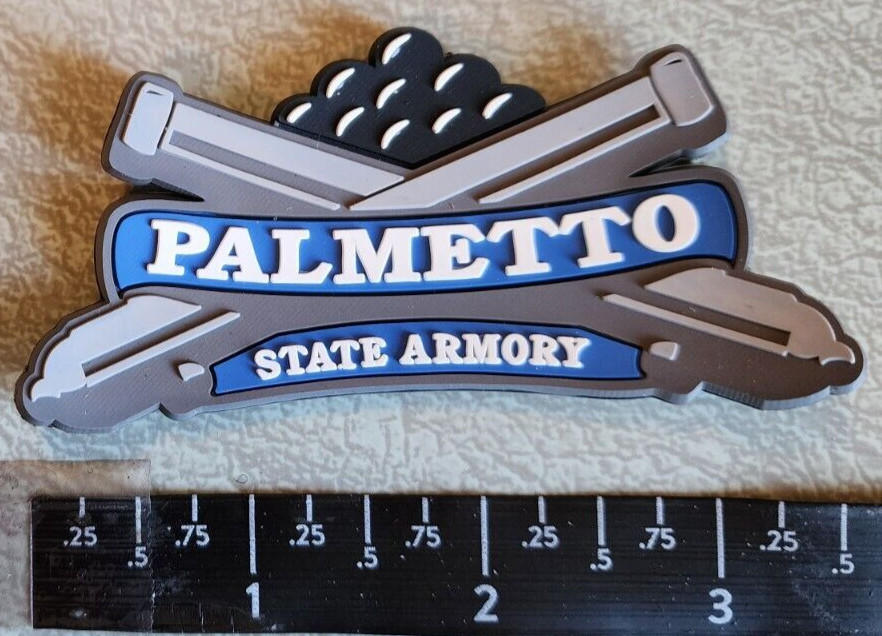 Palmetto State Armory Gray Pistol PVC Rubber Hook Loop Tactical Morale Patch