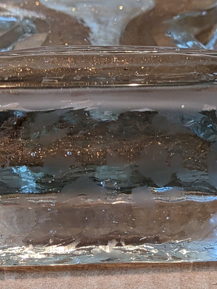 Solid Glass or Crystal Angel Block Style Vintage