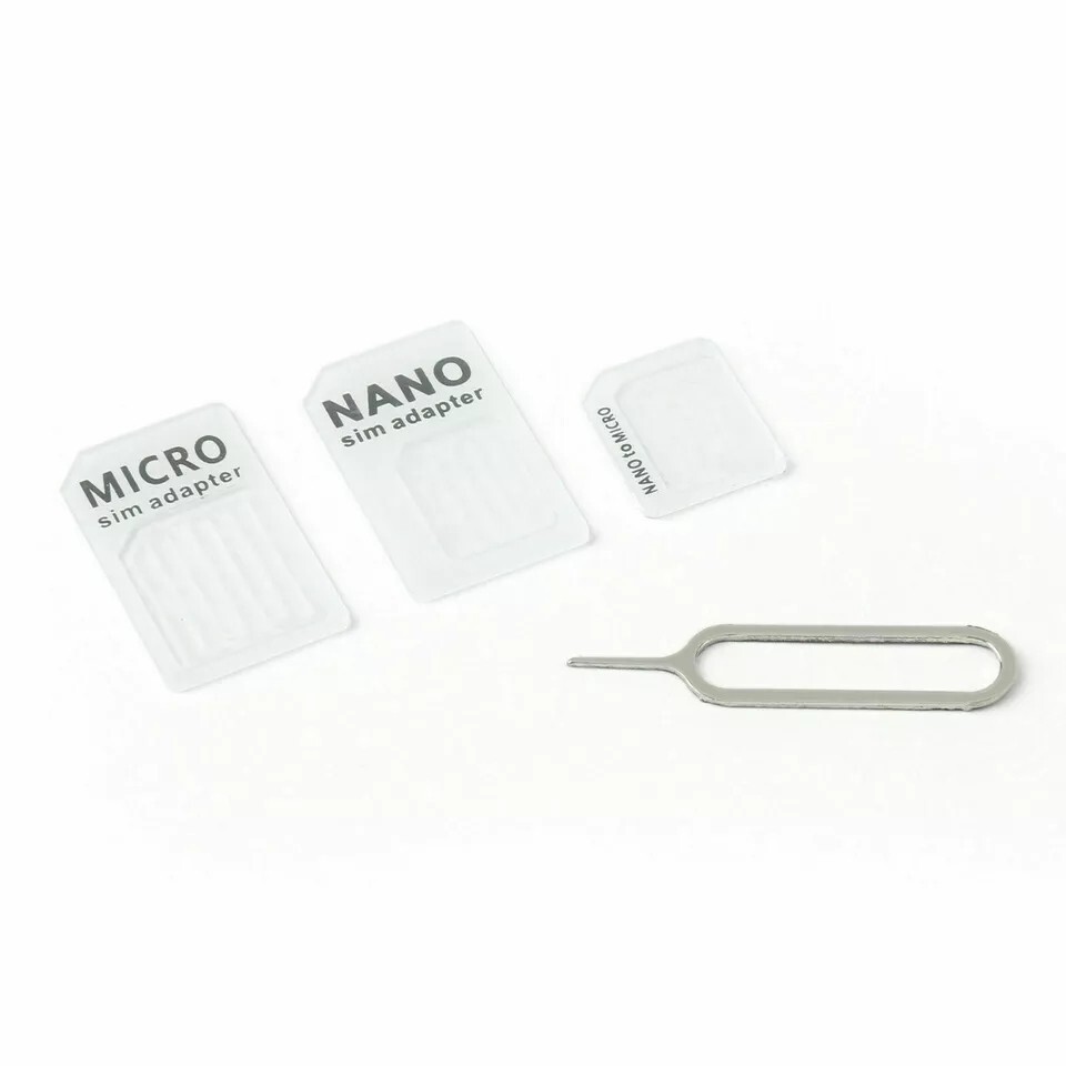 New Nano SIM Card to Micro Standard Adapter Adaptor Converter Set 4 in 1 US