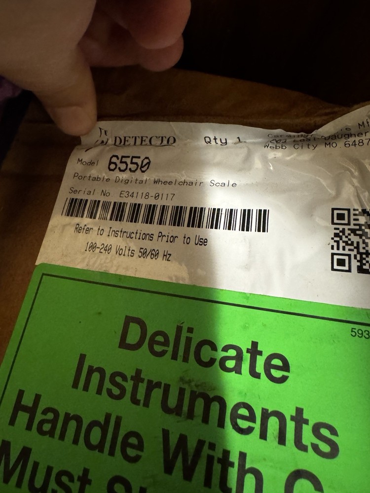Detecto 6550 Portable Digital Wheelchair Scale