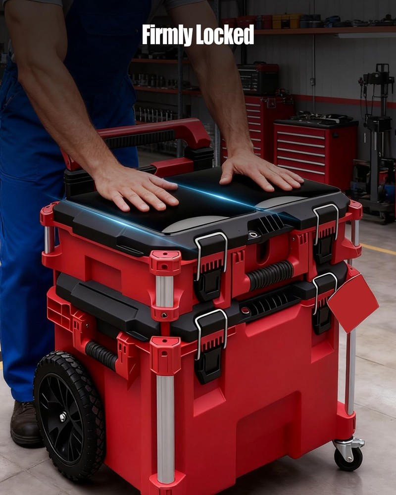 2 Pack Toolbox Tables Work Surface Table Compatible with Small, black