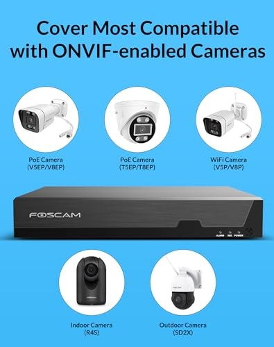 3K 5MP 8CH PoE Network Video Recorder for Home Security Camera System,Work