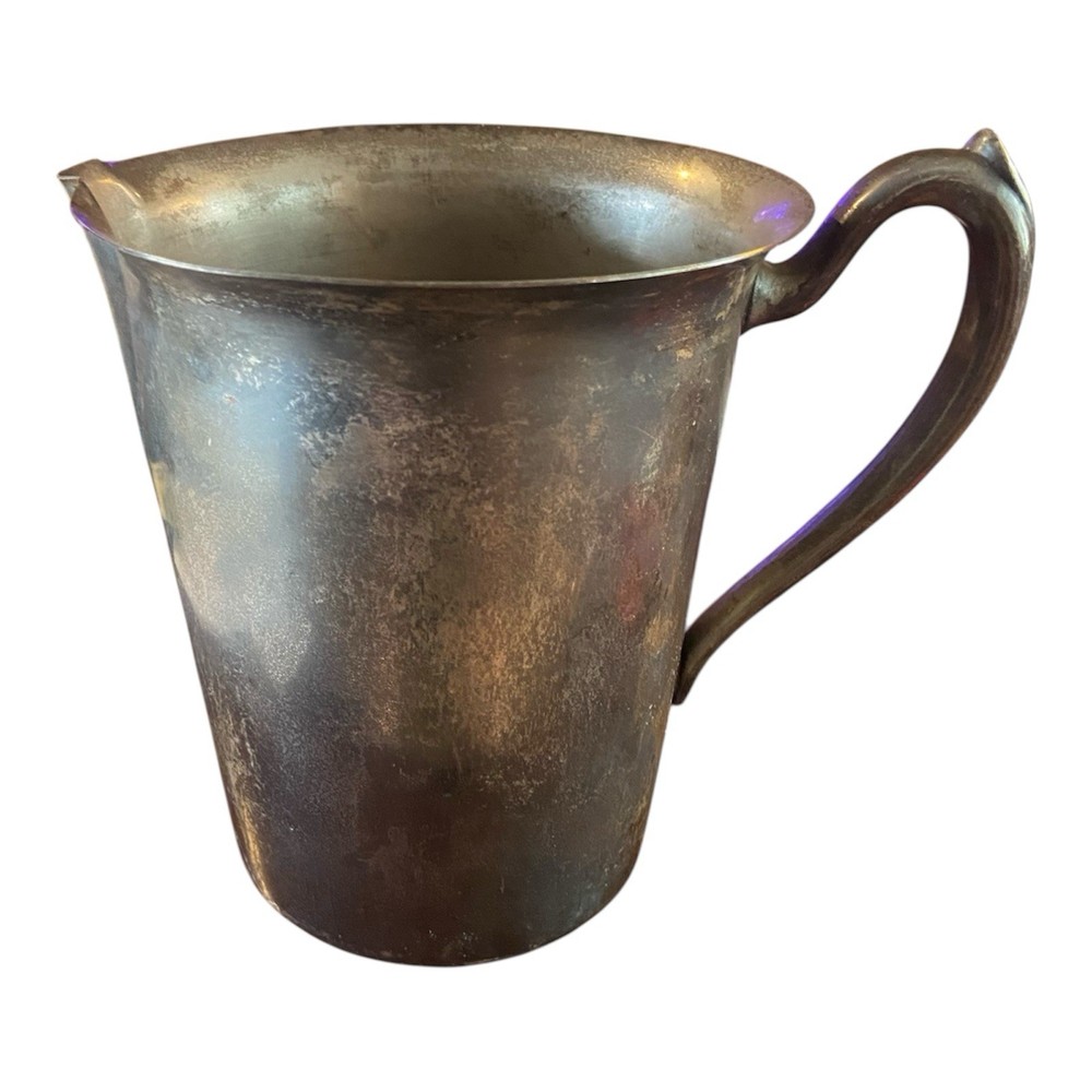 VINTAGE SILVERPLATE WATER PITCHER SILVER ON COPPER BY FINA