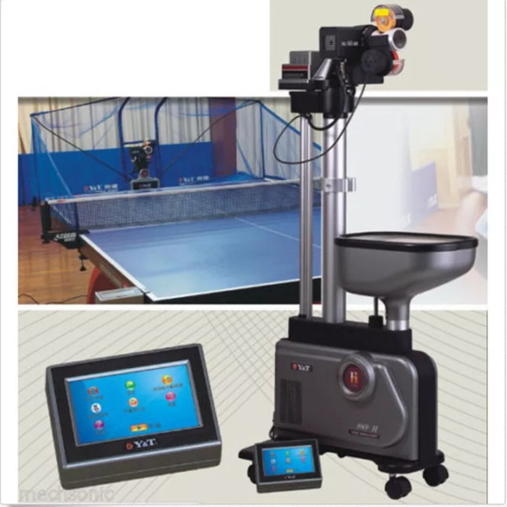 Table Tennis Robot Ping Pong Ball Training Machine Programmable 989H Net &Picker
