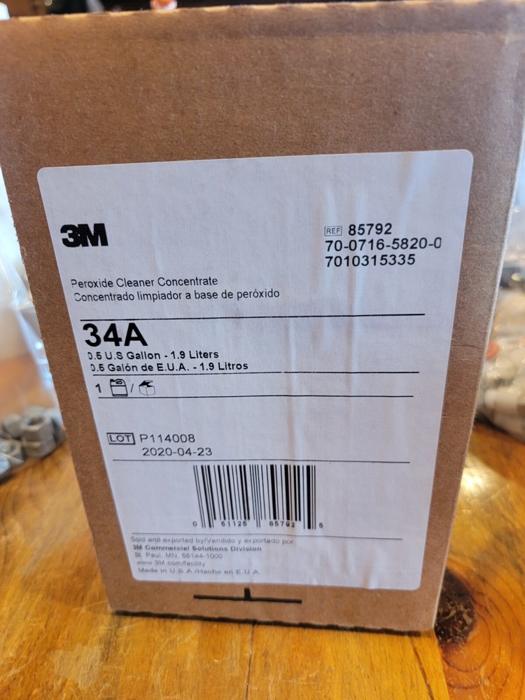 3M 34A Peroxide Cleaner, 0.5 Gal. Jug
