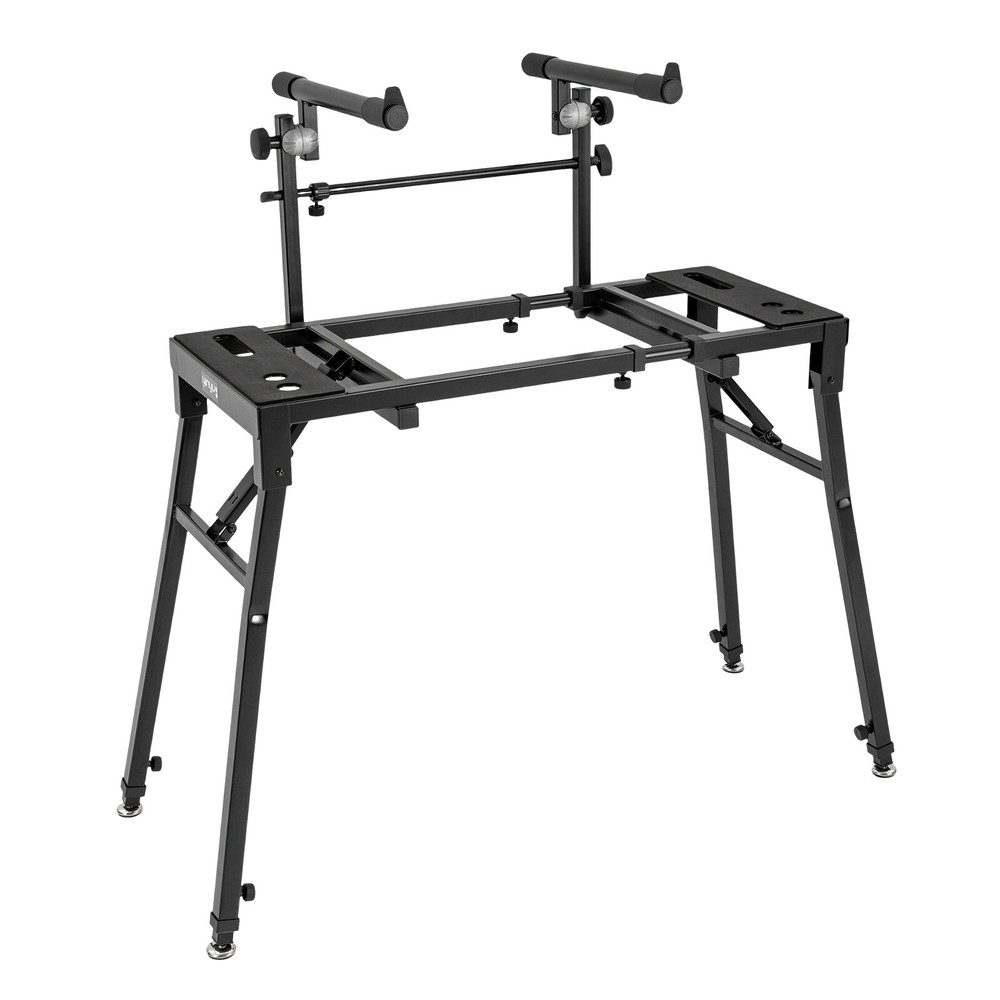 2-Tier Adjustable Keyboard Stand for DJ Workstation & Studio Use
