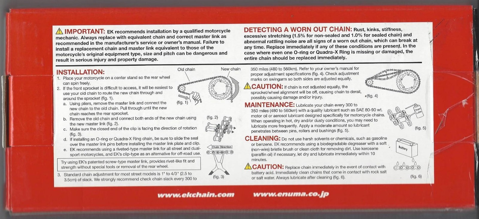 EK GOLD Chain 428SHDR-132G Made in JAPAN CRF100+125 RM85 YZ85 KTM 85SX HUSQ 85TC