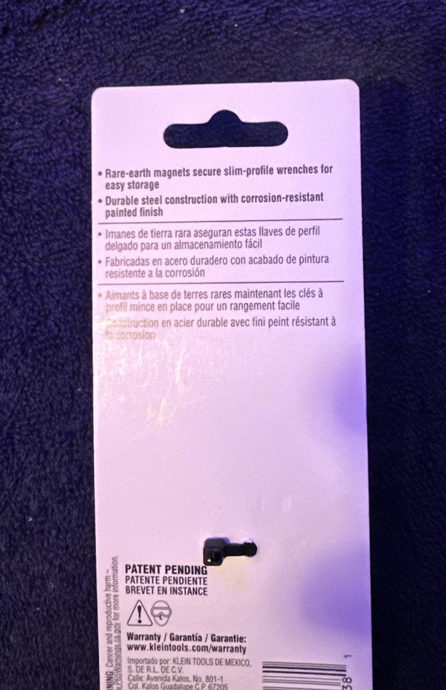 Klein Tools Offset Locknut Wrench Set 3pcs 50900R New