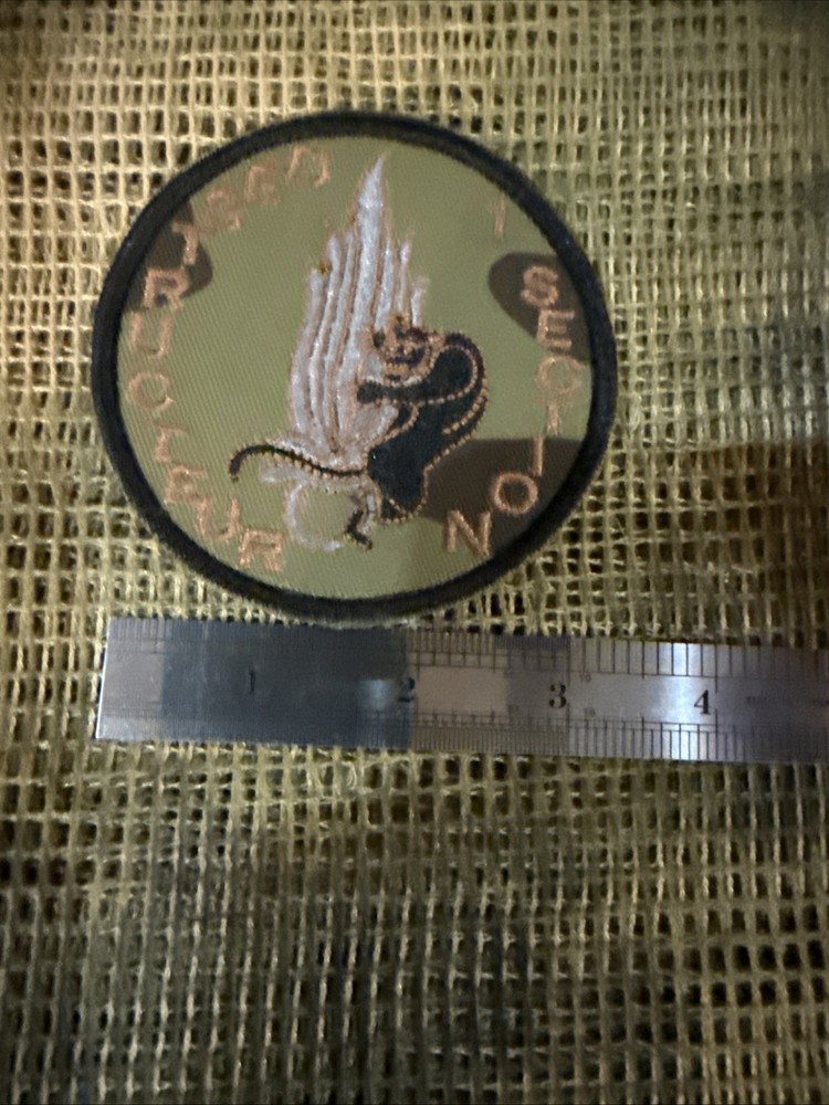 French Foreign Legion 2 Rep Section 1 Destructeurs Demolition Commando Patch