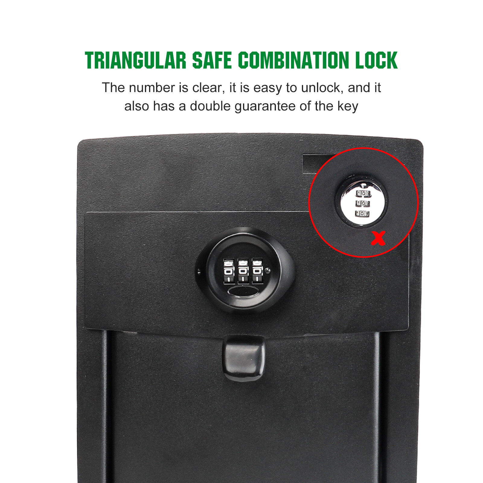 For 2010-2024 Toyota 4Runner 4 Door Center Console Safe Storage w/3 Digit Combo