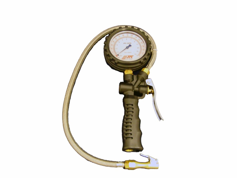 JTC LIGHTWEIGHT 3-FUNCTION TIRE GAUGE-CLIP TYPE BY JTC TOOLS # 4058