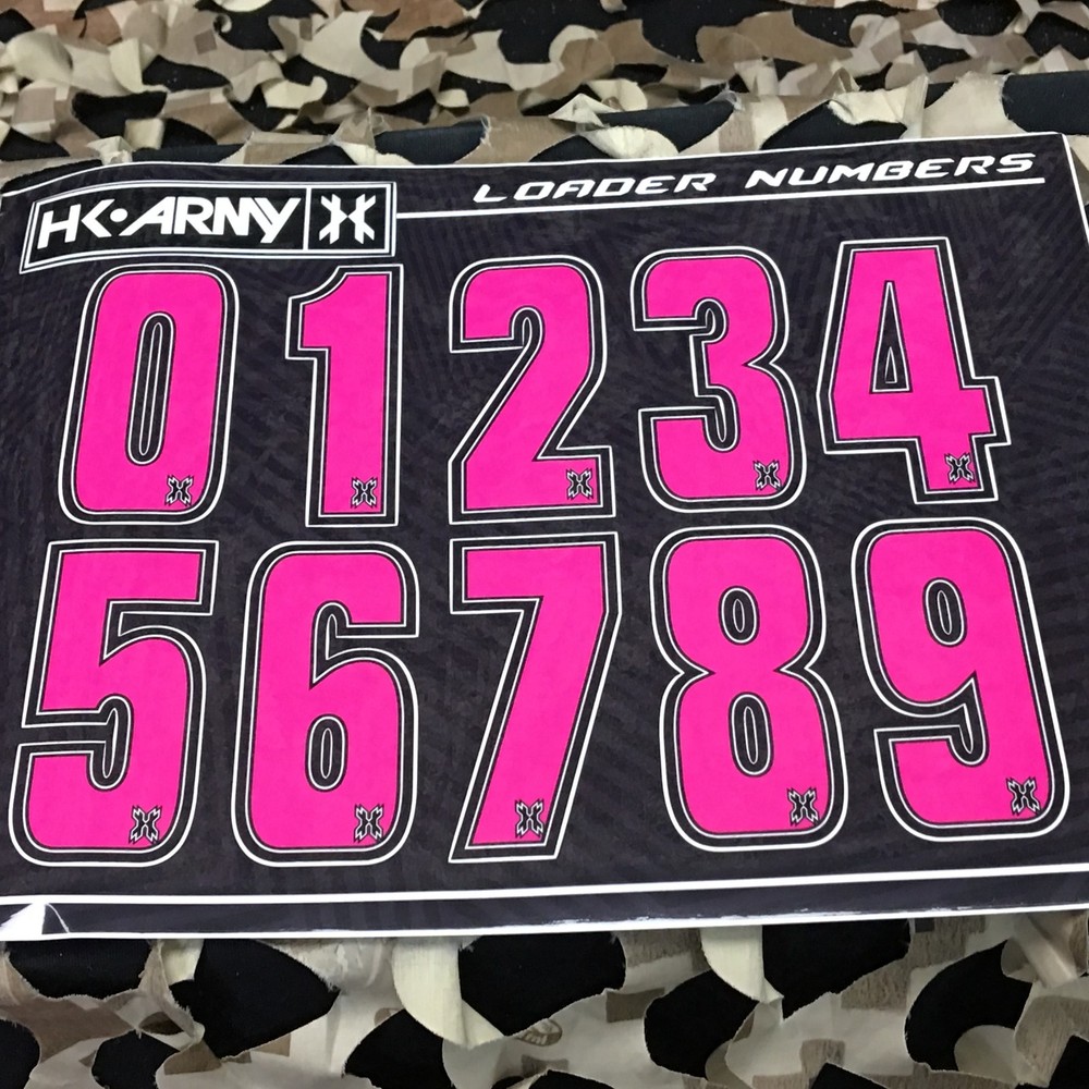 NEW HK Army Loader Numbers - Pink