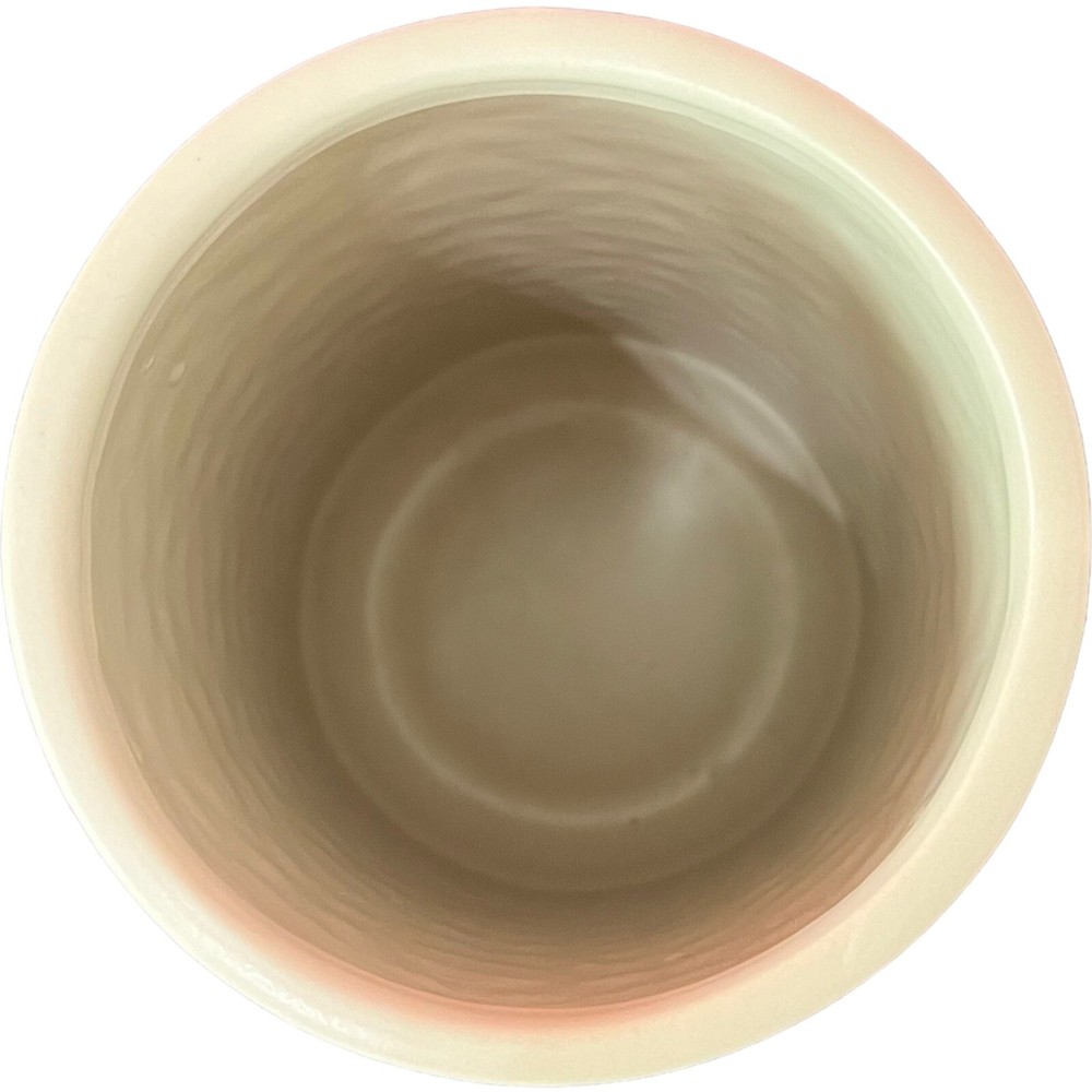 Texturized Sandish Round Gray Vase