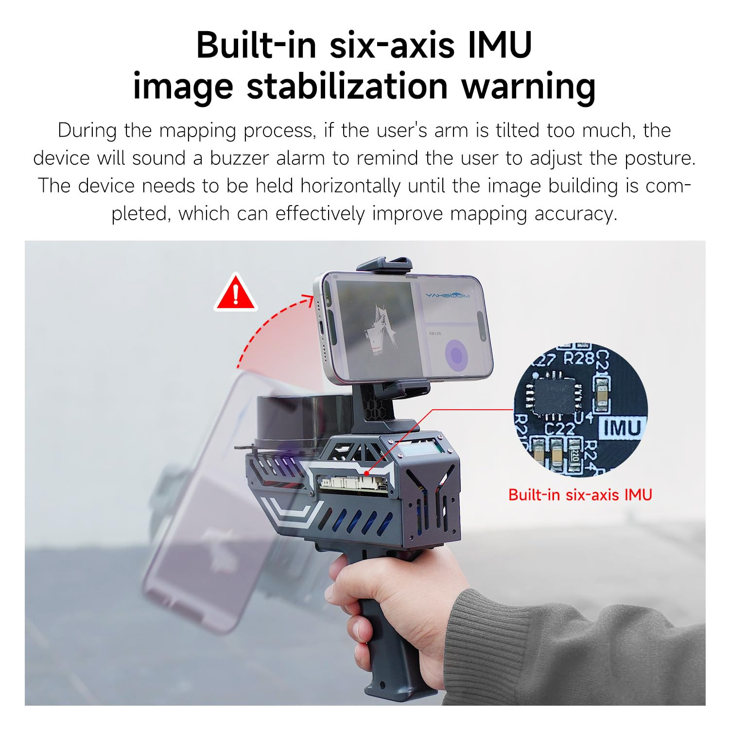 Handheld Mapping Navigation Scanning Lidar TOF Ranging Measurement Radius 0.05-1