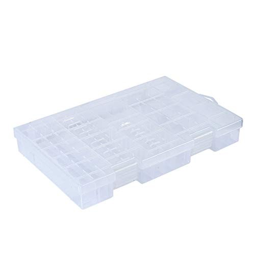 Organizer Storage Case Box Holder Clear Plastic Container 47 Batteries