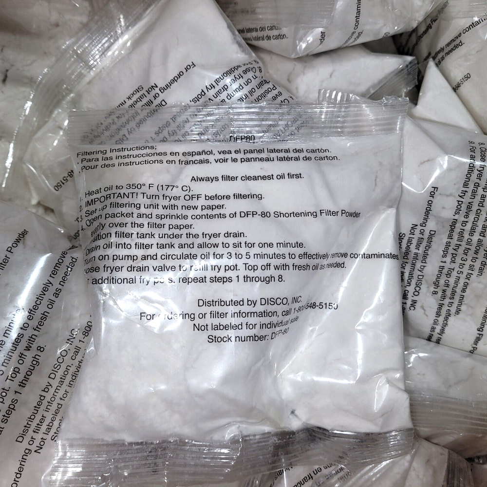Disco Shortening Filter Powder DFP-80, 80 Portion Packed Application