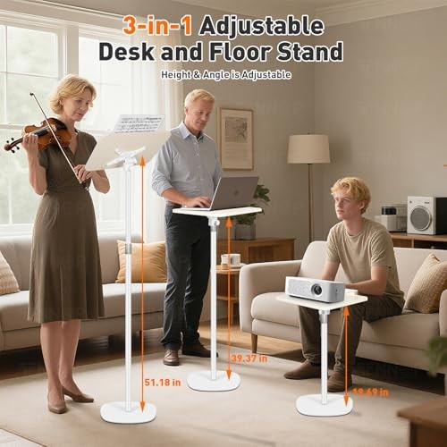 Floor Standing Book Stand, Foldable Book Holder for Higher Without U-shaped