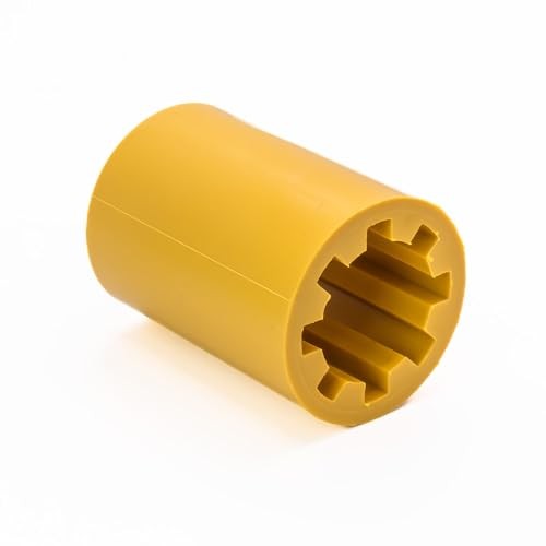 PR77 Flexible Vacuum Pump Coupler Sleeve, Flexible Drive Section,Yellow