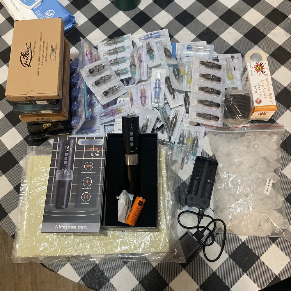 Bronc V2 Tattoo Machine With Practice Supplies