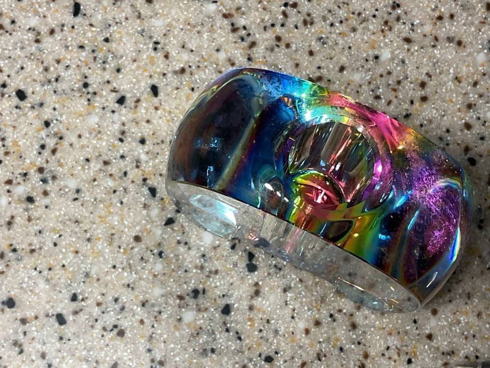 Vtg Marilyn Miglin Crystal Perfume Vanity Bottle Refillable