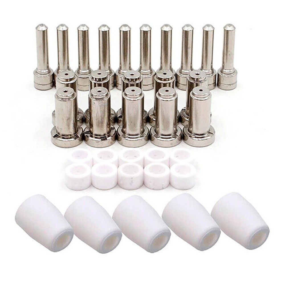 35pcs Plasma Electrode and Nozzle Set for PT31XT Torch with Shield Cups
