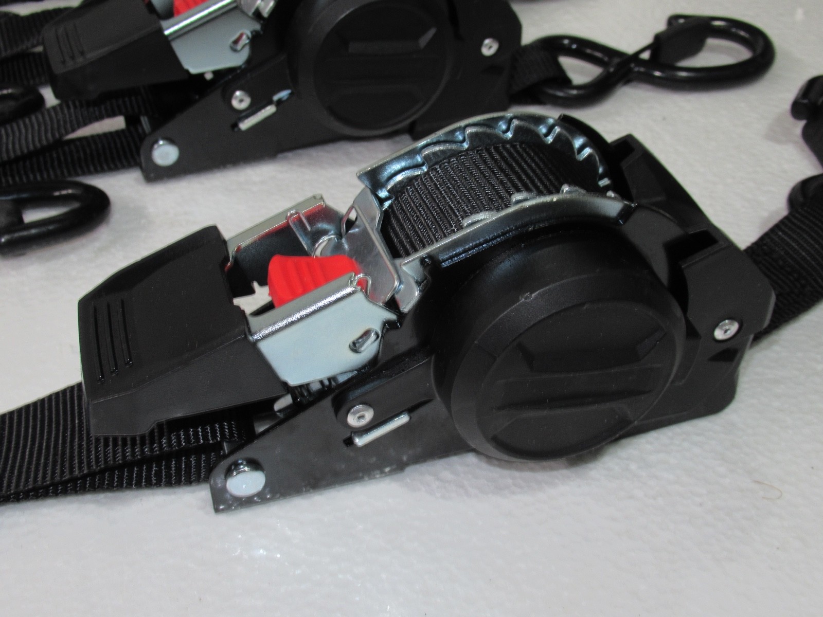 10-Pack Self Auto Retractable Retracting Ratchet Strap 1650lb Heavy-Duty