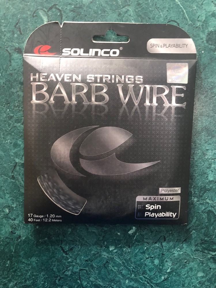 NEW Solinco Barb Wire 17G Poly Tennis String.