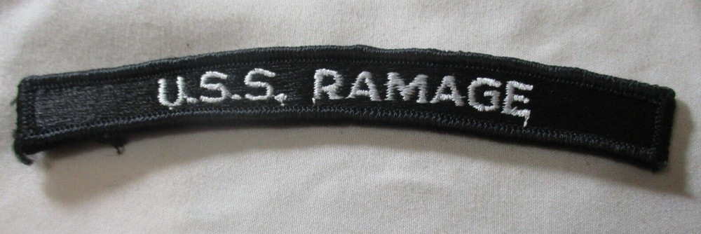 US Navy USS Ramage DDG-61 UIM Rocker Tab Patch