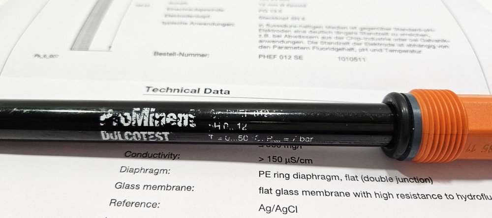 PROMINENT SENSORS DULCOTEST PHEF-012-SE PH-COMINATION PROBE