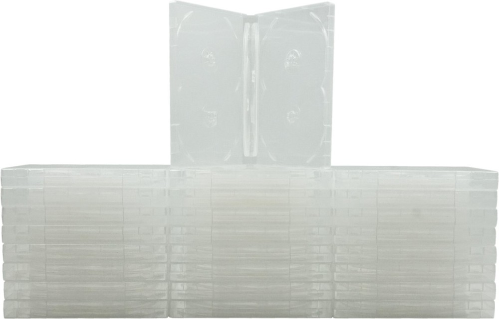 (25) 8 Disc Capacity DVD Boxes Cases Multi Box Set Replacements 22mm #DV8R22CLWT