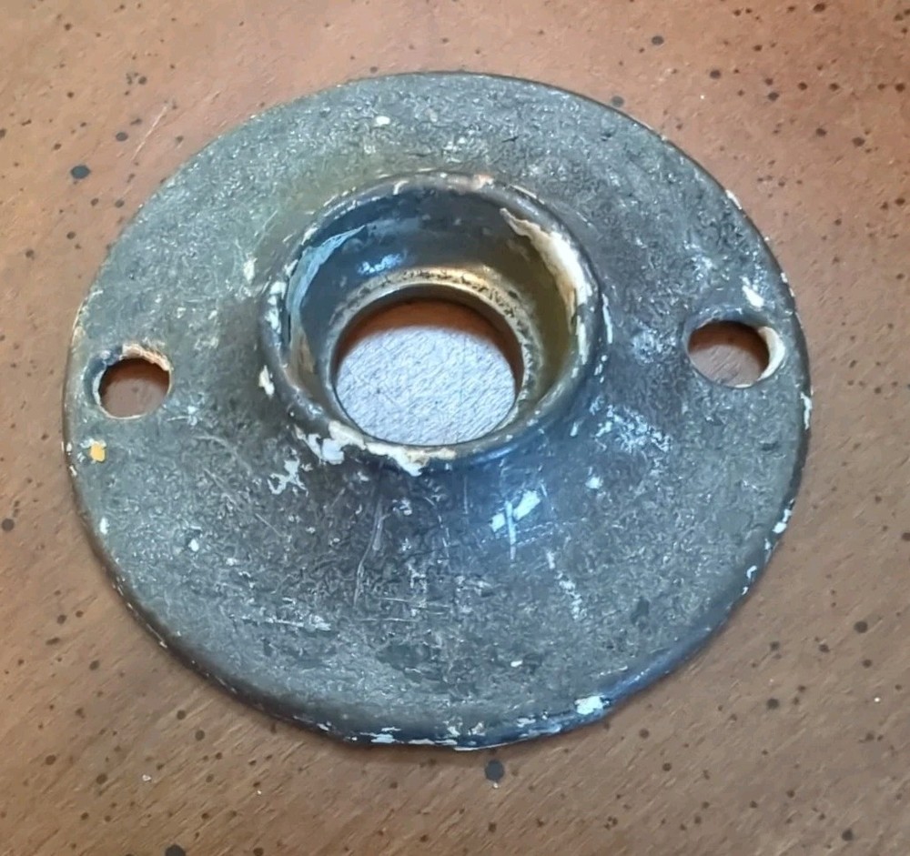 Antique Iron Rosette Escutcheon For Doorknob
