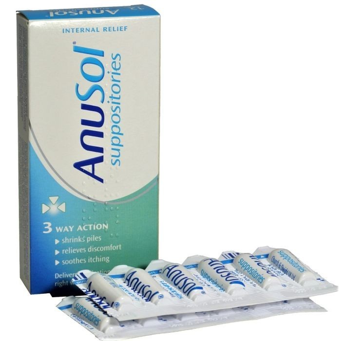 Anusol Suppositories 24ct – Relief For Hemorrhoids & Anal Discomfort