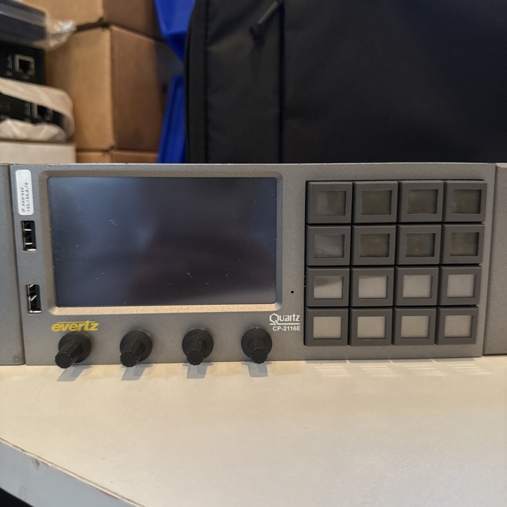 Evertz Microsystems LTD. CP-2116E System Control Panel, Touchscreen