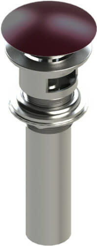 NEW Rubinet 9DPU13BK Push-Up Drain w/ Overflow - Matt Black