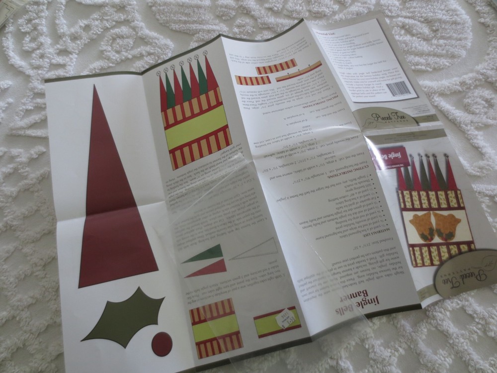 New PIECED TREE The Banner Collection JINGLE BELLS Pattern