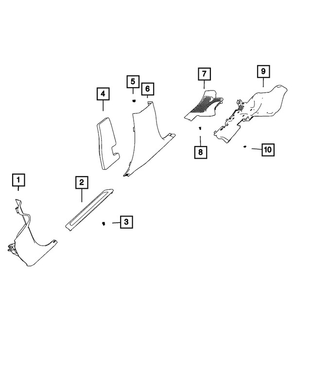 Genuine Mopar Side Panel Insulation 68085755aa