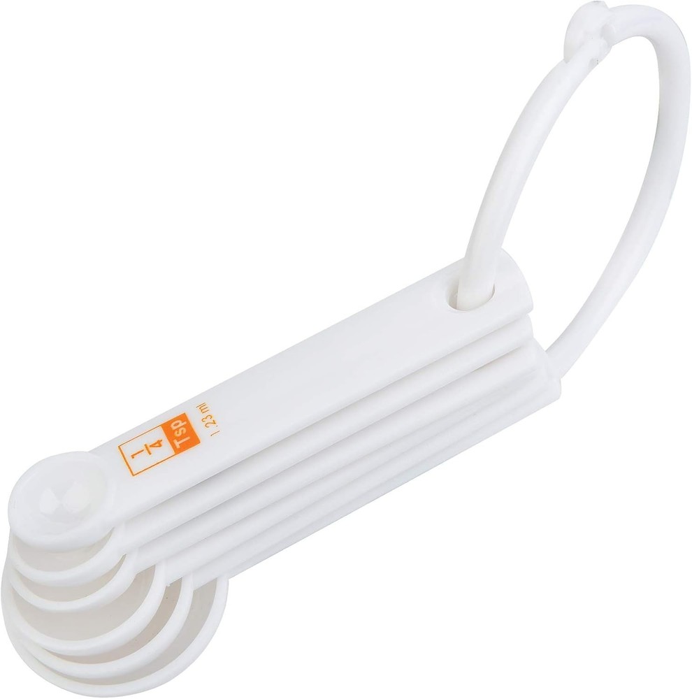 Fox Run 6-Piece Plastic Measuring Spoon Set White (4826)