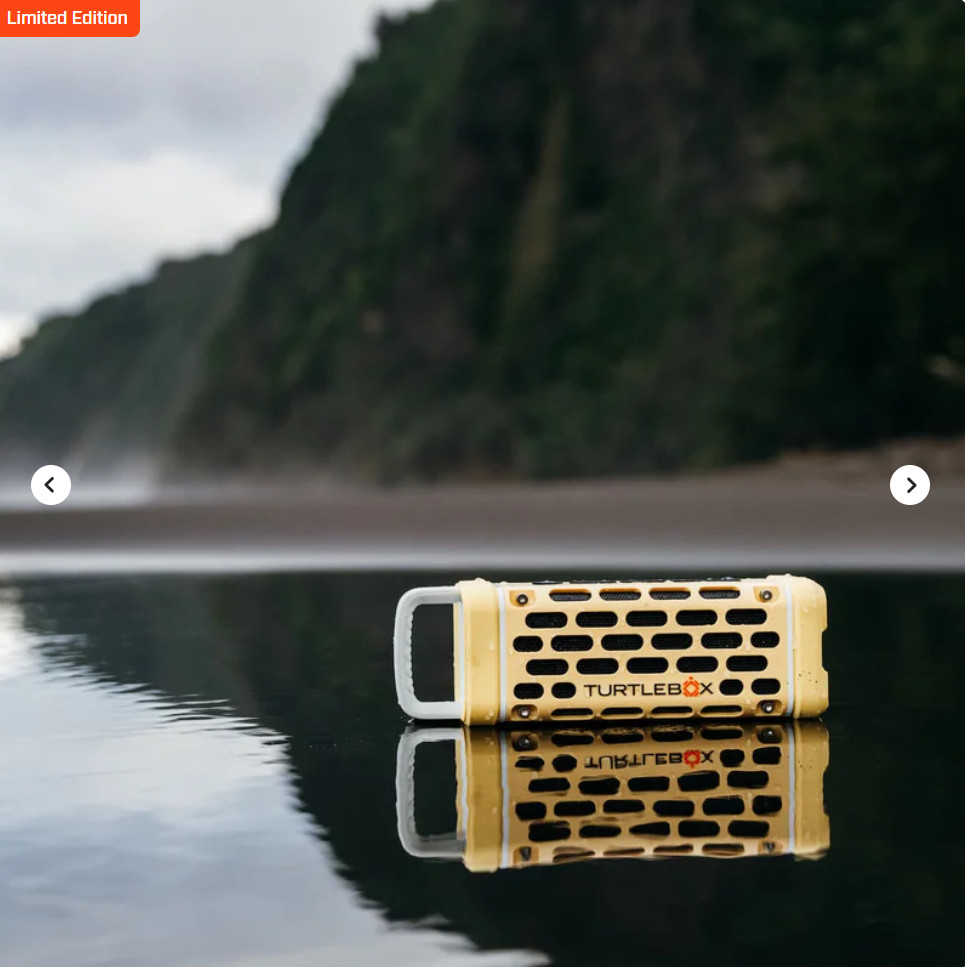 Turtlebox Ranger Loud Outdoor Bluetooth Speaker Yellow – Limited Edition NEW
