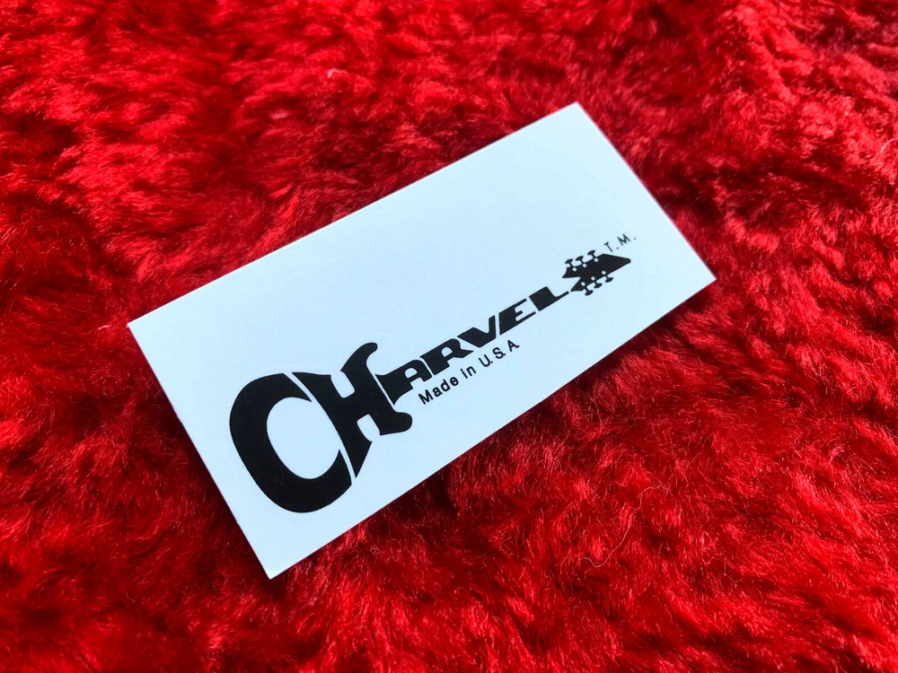 Charvel San Dimas waterslide decal Silkscreened type NOS Black