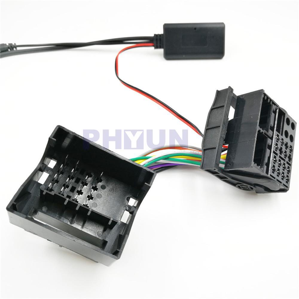 12PIN Aux Bluetooth 5.0 Adapter+ Microphone Cable For BMW X5 X3 Z4 E83 E85 E86