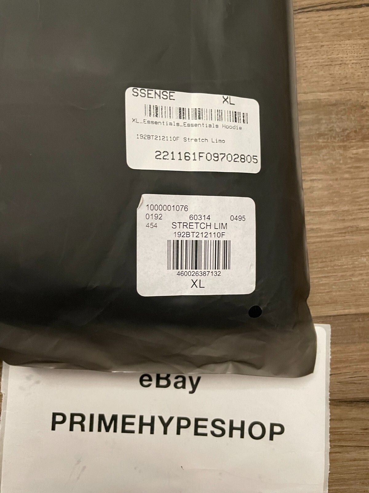 NEW Fear of God Essentials Hoodie Stretch Limo Black Size XXS-XL FREE SHIPPING