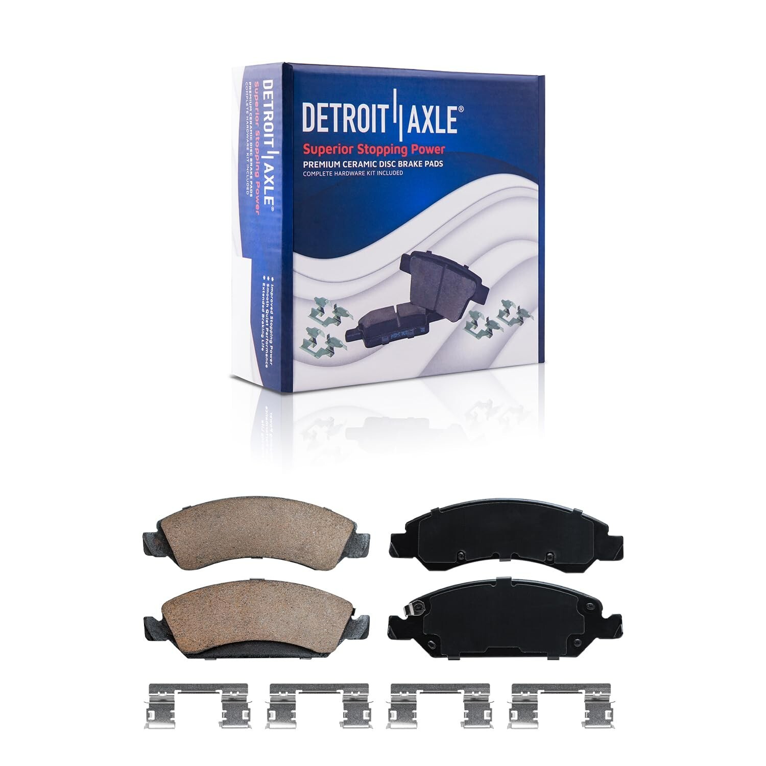 Front & Rear Ceramic Brake Pads for Avalanche Silverado Suburban GMC Sierra 1500