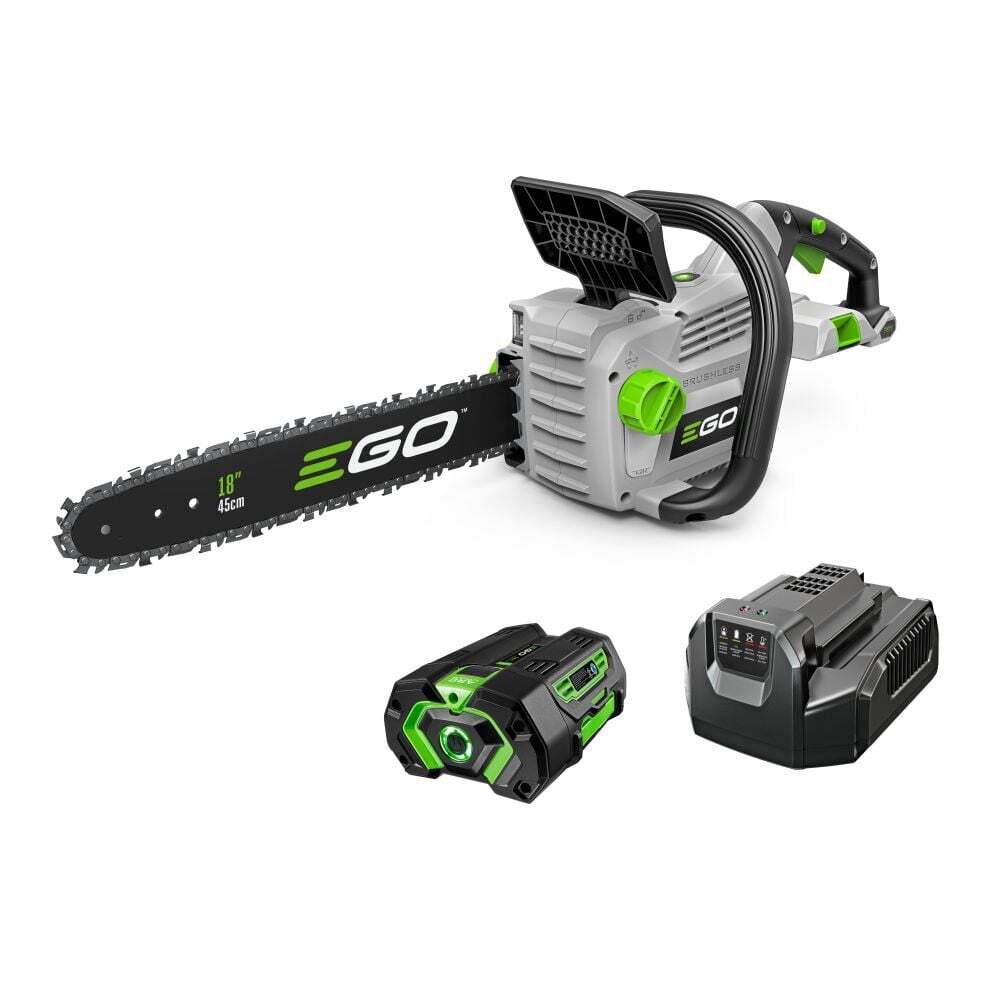 Ego Power+ 18 Inch Chain Saw Kit With 4.0Ah Battery, Certified Refurbished