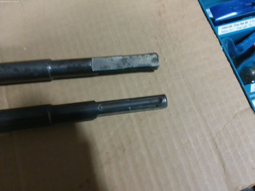 TWO !!! SDS Max Seaming Chisels