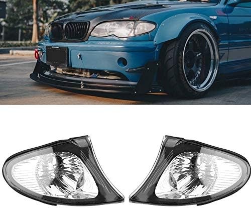 Clear Corner Signal Light Pair BMW E46 Sedan
