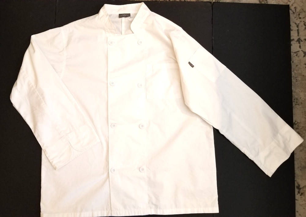 Chefs Shirt/Jacket White size Large. Chef Code.