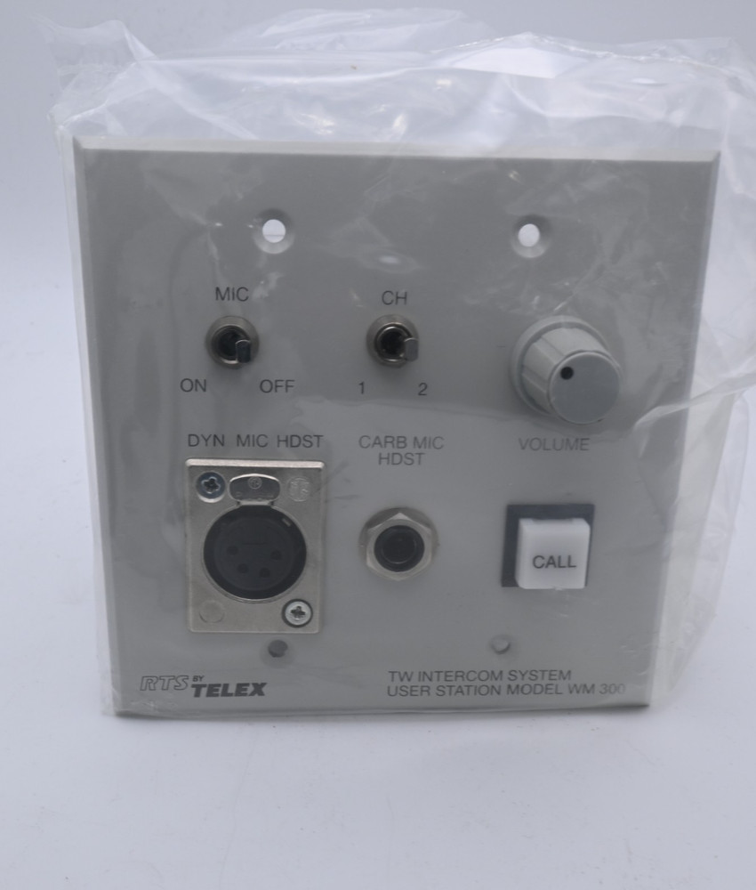 Telex TW Intercom System User Station WM300 Uninstalled Condition  FREE SHIPPING