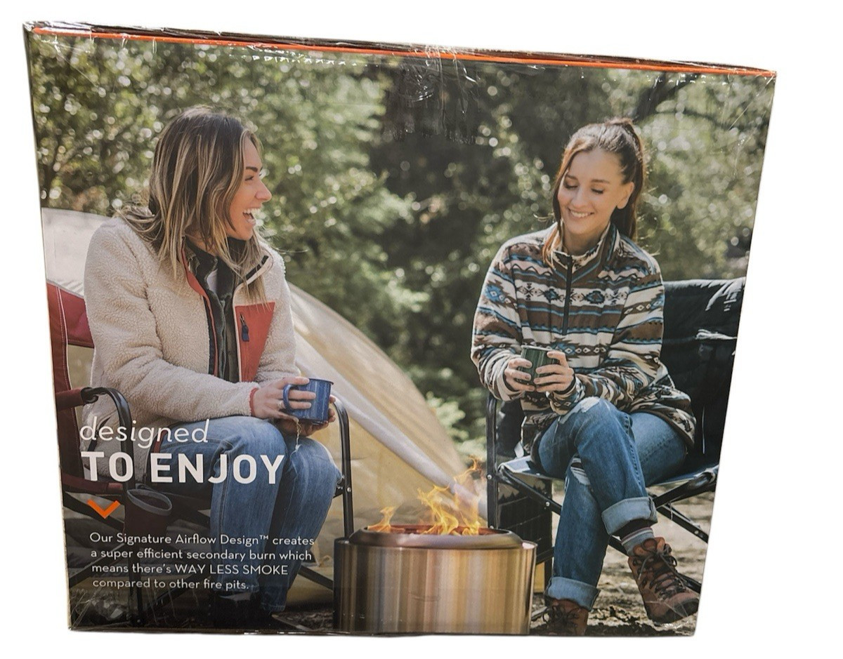 Solo Stove Ranger 2.0 Outdoor Fire Pit Stainless Steel Portable 15"Dia x 12.5"H