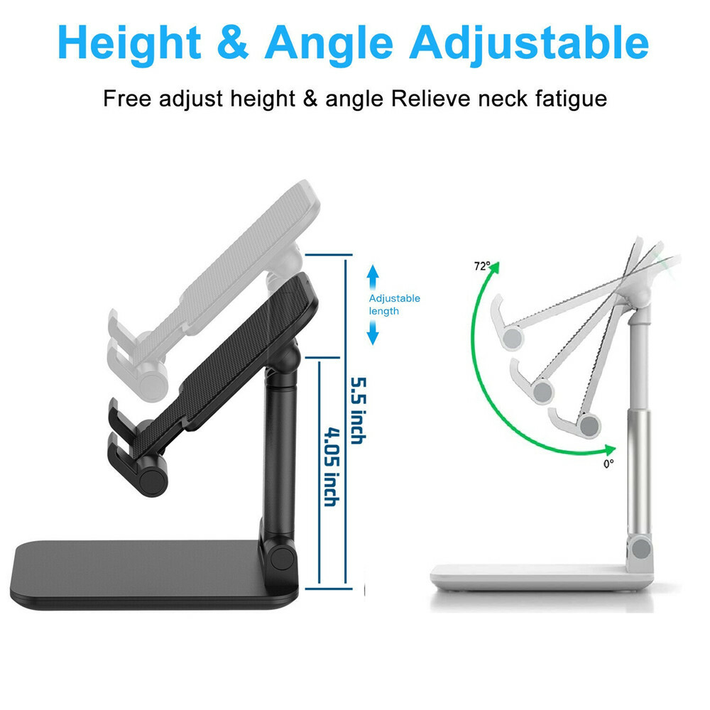 Adjustable Cell Phone Tablet Desktop Stand Desk Holder Mount Cradle iphone ipad