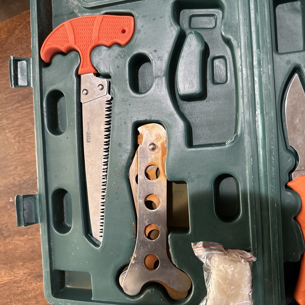 Accusharp 728C Satin Finish Blaze Orange Game Processing Kit